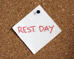 Image of the word rest day